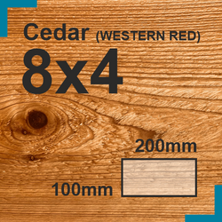 8x4 Cedar Sawn Finish Beam