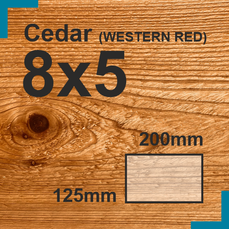 8x5 Cedar Sawn Finish Beam