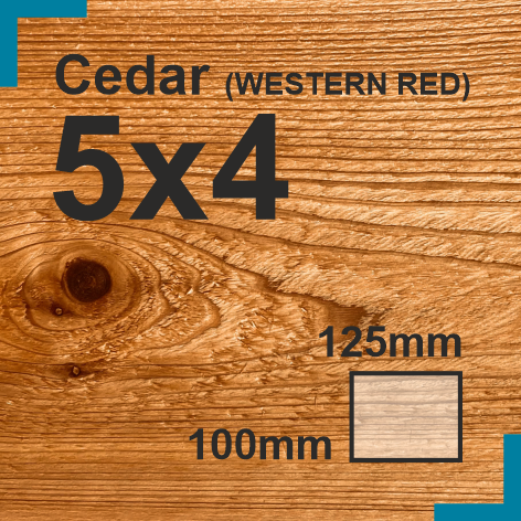 5x4 Cedar Sawn Finish Beam
