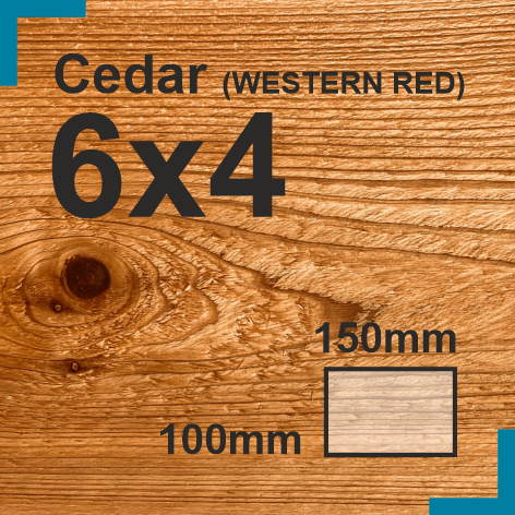 6x4 Cedar Sawn Finish Beam