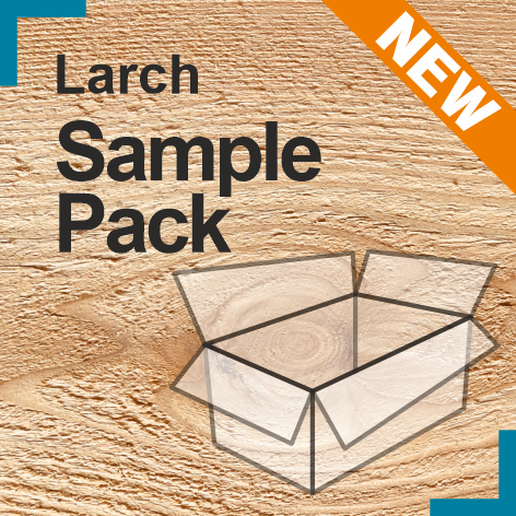 Larch Sawn Finish Timber Sample pack