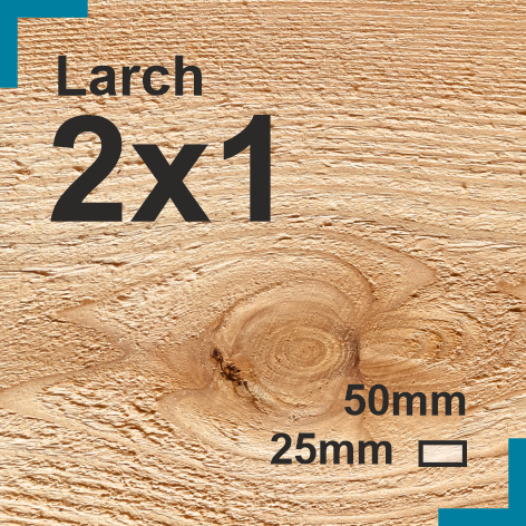 2x1 Larch Sawn Finish Timber Batten