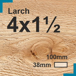 4x1.5 Larch Sawn Finish Decking Board
