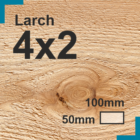 4x2 Larch Sawn Finish Construction Timber