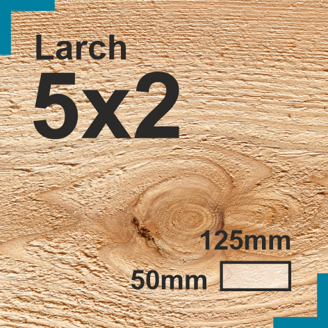 5x2 Larch Sawn Finish Construction Timber