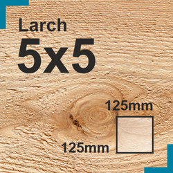 5x5 Larch Sawn Finish Timber Post