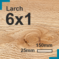 6x1 Larch Sawn Finish Board