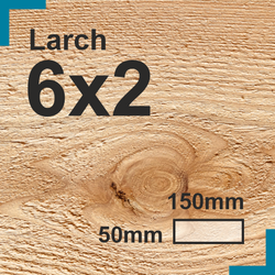 6x2 Larch Sawn Finish Construction Timber