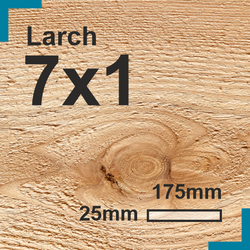7x1 Larch Sawn Finish Board