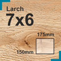 7x6 Larch Sawn Finish Beam