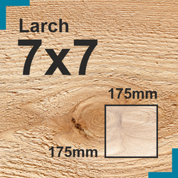 7x7 Larch Sawn Finish Timber Post