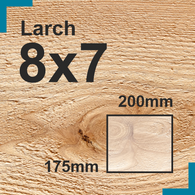 8x7 Larch Sawn Finish Beam