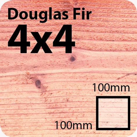 4x4 Douglas Fir Sawn Finish Timber Post