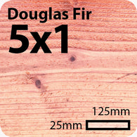 5x1 Douglas Fir Sawn Finish Board