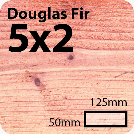 5x2 Douglas Fir Sawn Finish Construction Timber