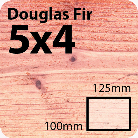 5x4 Douglas Fir Sawn Finish Beam