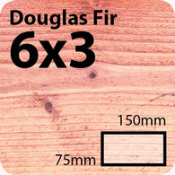 6x3 Douglas Fir Sawn Finish HD Construction Timber
