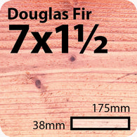 7x1.5 Douglas Fir Sawn Finish Decking Board