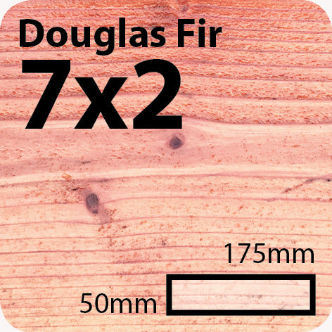 7x2 Douglas Fir Sawn Finish Construction Timber