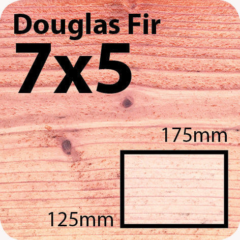 7x5 Douglas Fir Sawn Finish Beam