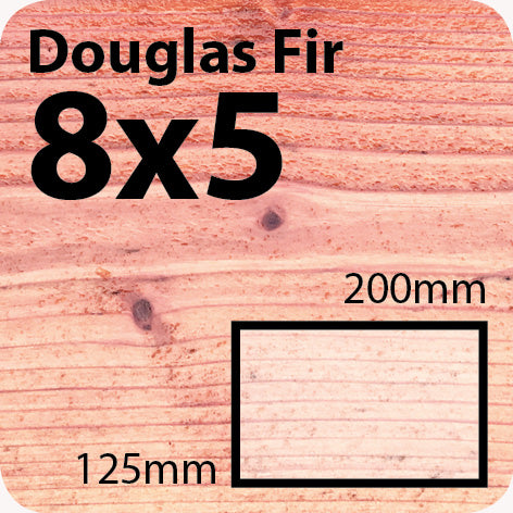 8x5 Douglas Fir Sawn Finish Beam
