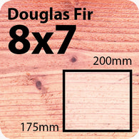 8x7 Douglas Fir Sawn Finish Beam
